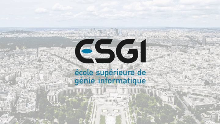 ESGI logo with Paris in Background